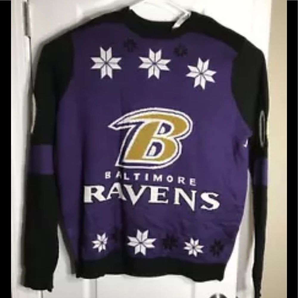 ❌SOLD Baltimore Ravens XXL NFL Christmas Winter Sw